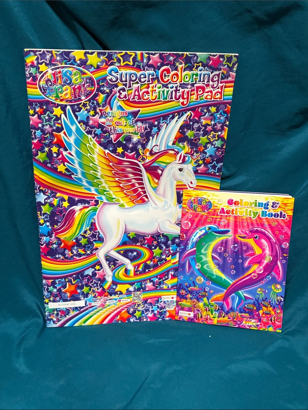2 Lisa Frank Coloring & Activity Pads